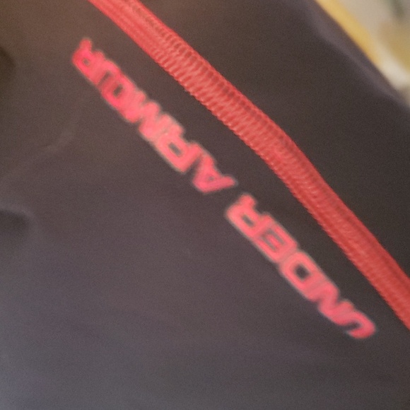 Men's Xxl Black and Red Under Armour Baselayer Cold Gear Compression Winter Shir - Picture 4 of 6